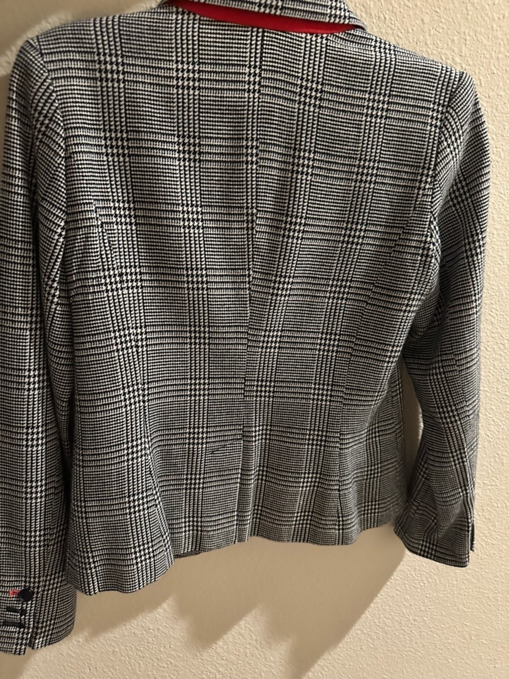 Merona Black and White Plaid Blazer - Picture 5 of 5